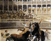 弗朗西斯科德戈雅 - Picador Caught by the Bull